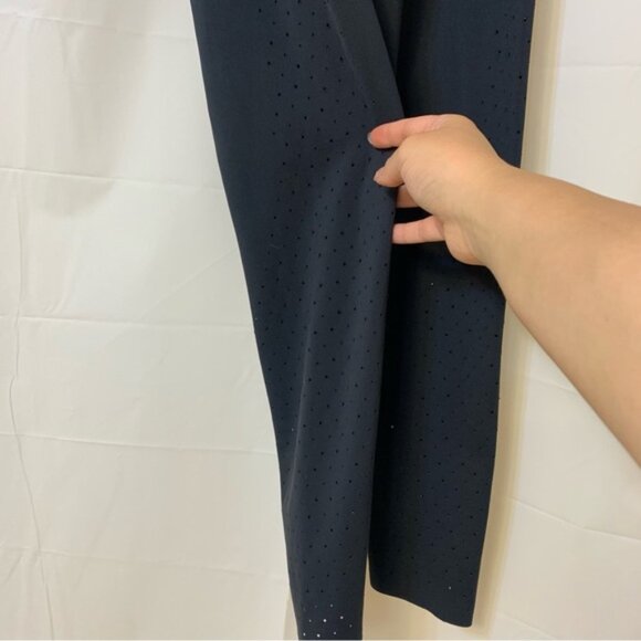 Buffbunny Collection Black Laser Cut Detail Leggings Small - Picture 3 of 9